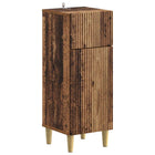 Badkamerkast bewerkt hout 30x31x80 cm oud hout