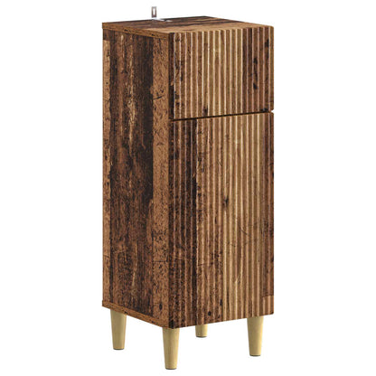 Badkamer Opbergkast ARNHEM Oud hout 30 x 31 x 80 cm