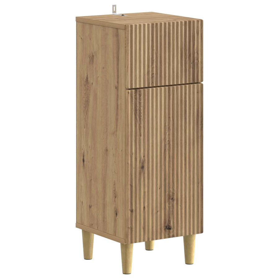 Badkamer Opbergkast ARNHEM Artisanaal eiken 30 x 31 x 80 cm