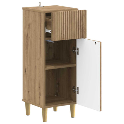 Badkamer Opbergkast ARNHEM Artisanaal eiken 30 x 31 x 80 cm
