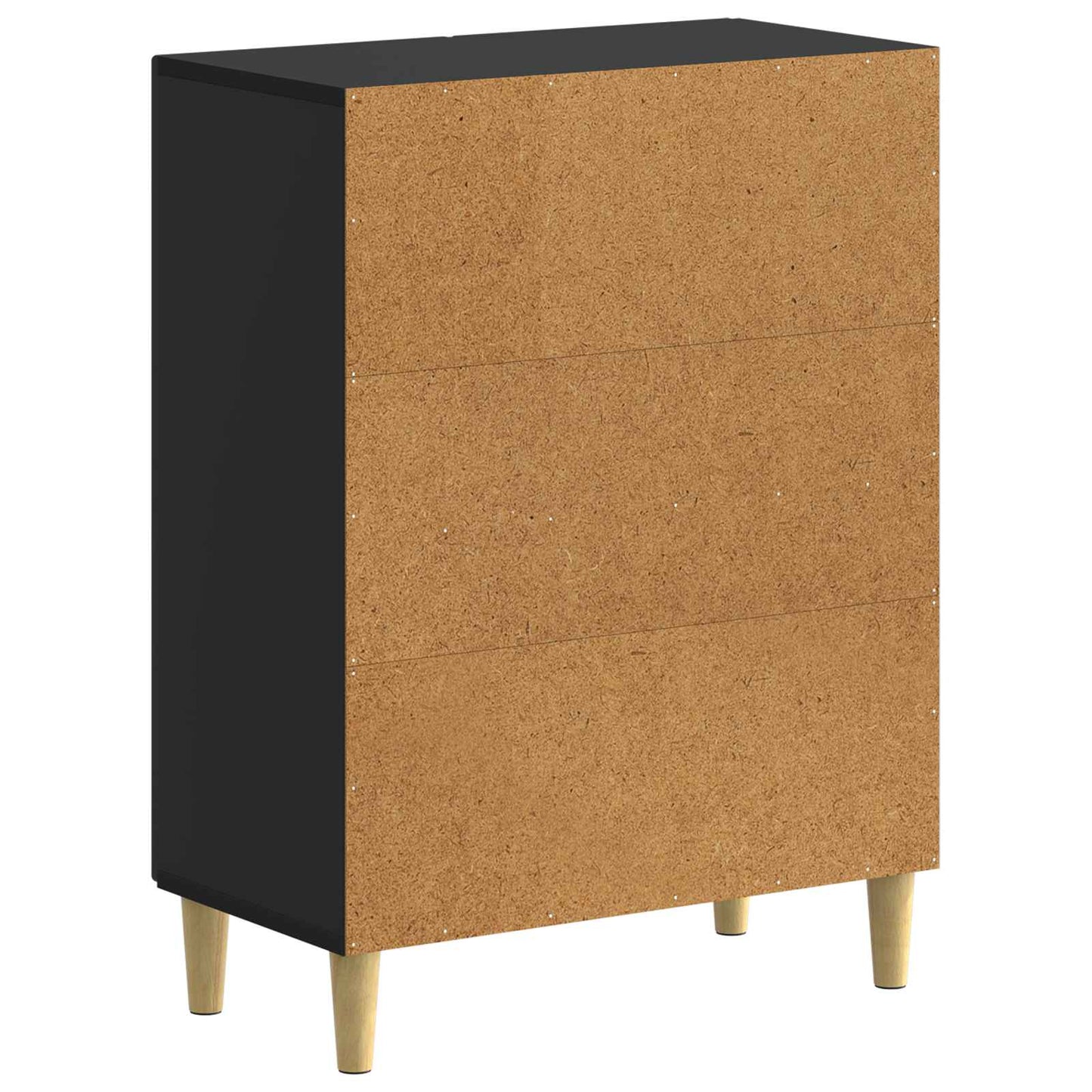 Badkamer Opbergkast ARNHEM Zwart 59,5 x 31 x 80 cm Bewerkt hout