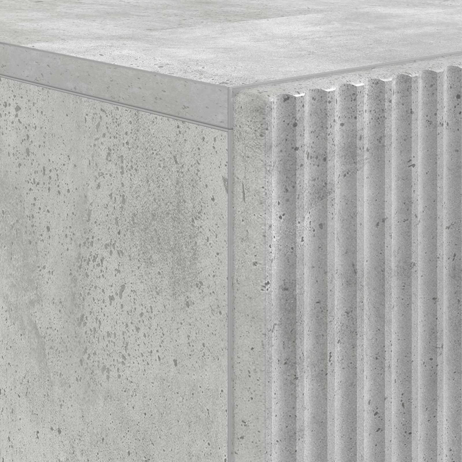 Badkamer Opbergkast ARNHEM Betongrijs 59,5 x 31 x 80 cm