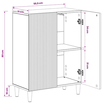 Badkamer Opbergkast ARNHEM Betongrijs 59,5 x 31 x 80 cm