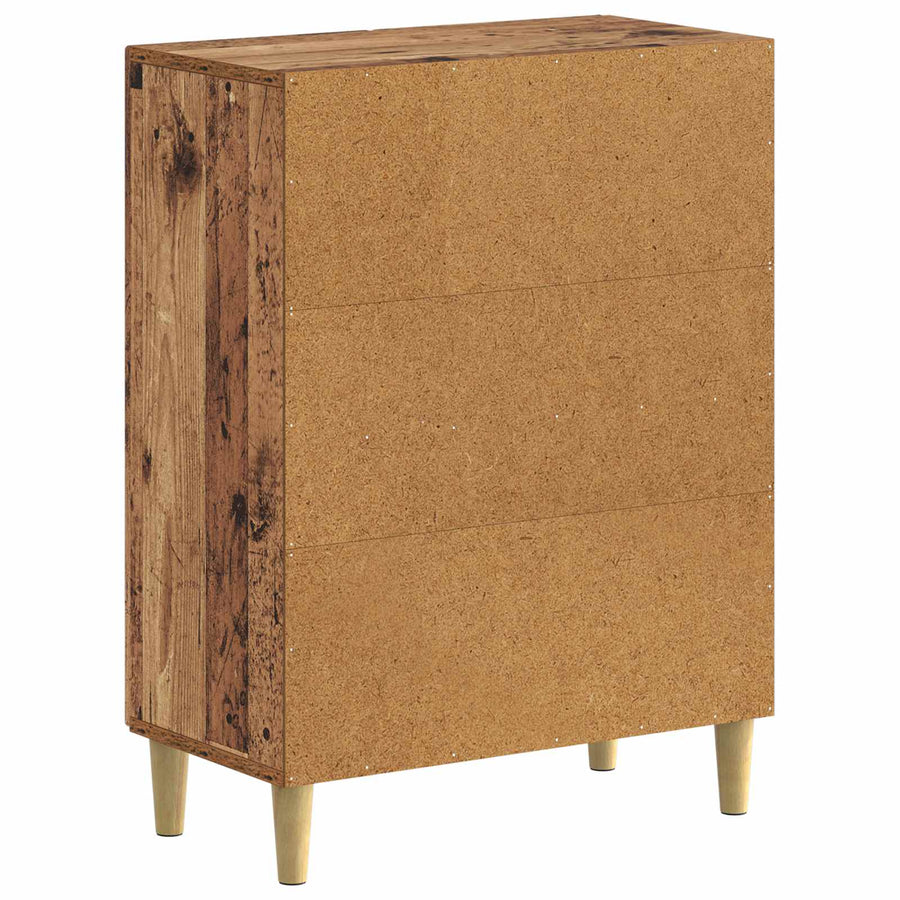 Badkamer Opbergkast ARNHEM Oud hout 59,5 x 31 x 80 cm