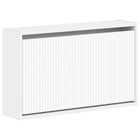 Wandkast schoenen 71x17x43 cm bewerkt hout wit