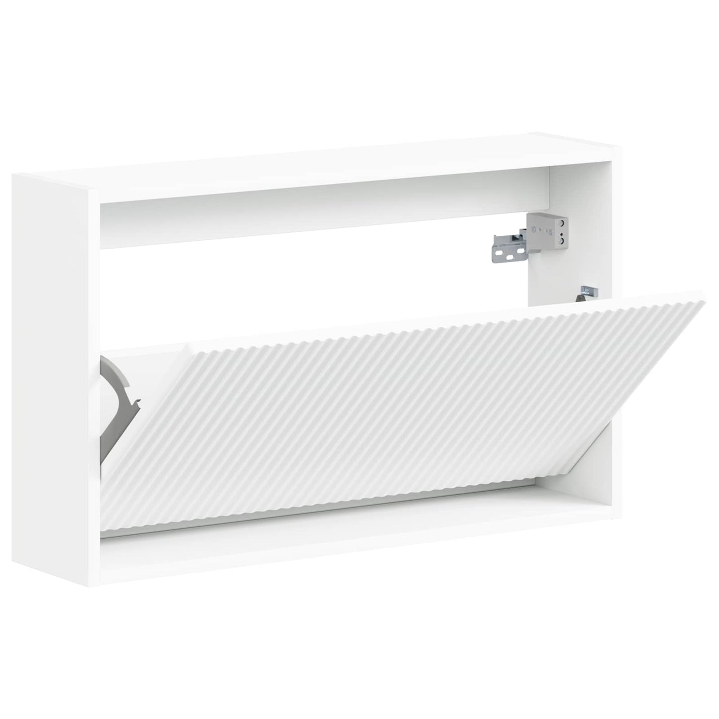 Wandgemonteerde Schoenkast ARNHEM 71 x 17 x 43 cm Bewerkt hout