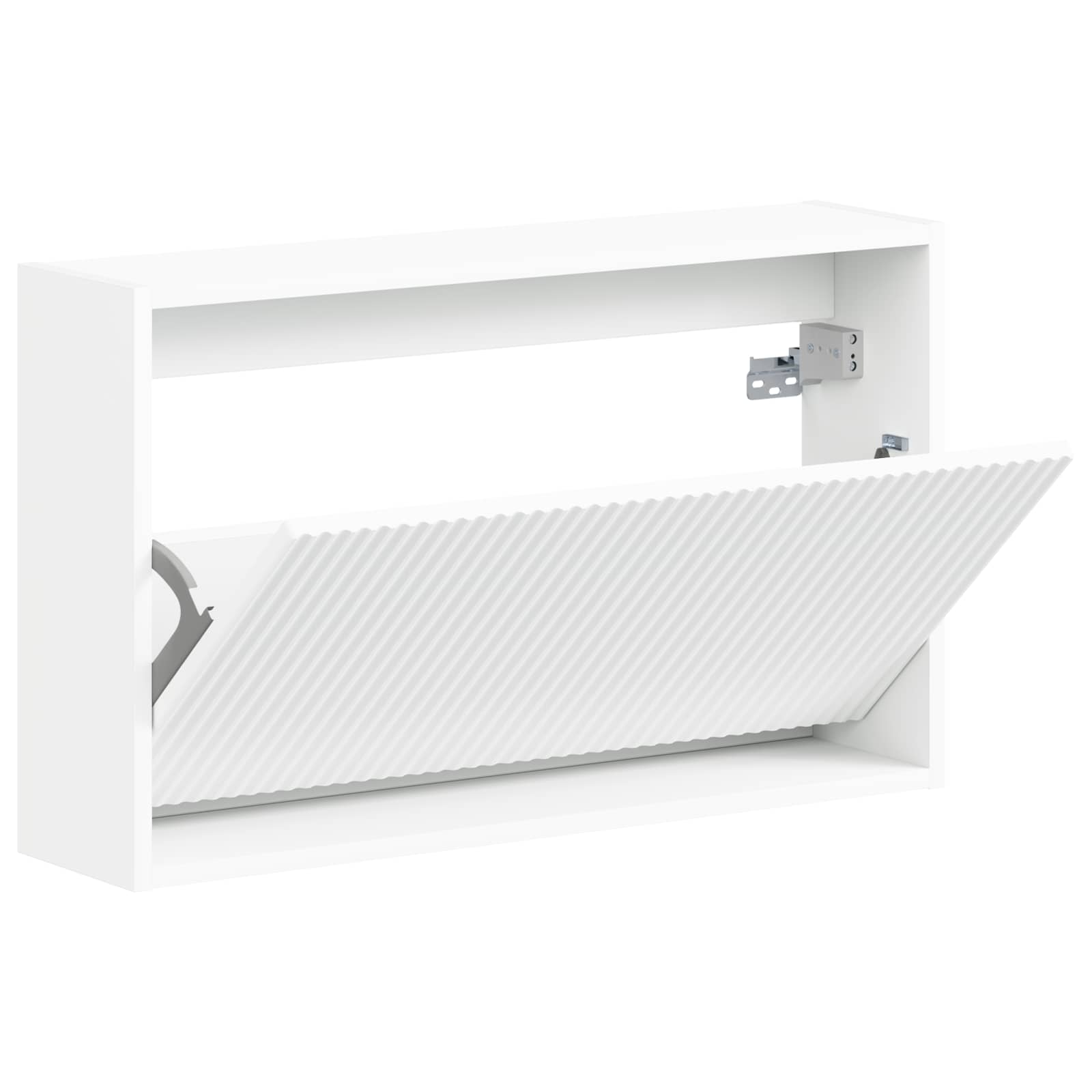 Wandgemonteerde Schoenkast ARNHEM 71 x 17 x 43 cm Bewerkt hout