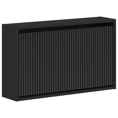 Wandgemonteerde Schoenkast ARNHEM 71 x 17 x 43 cm Bewerkt hout