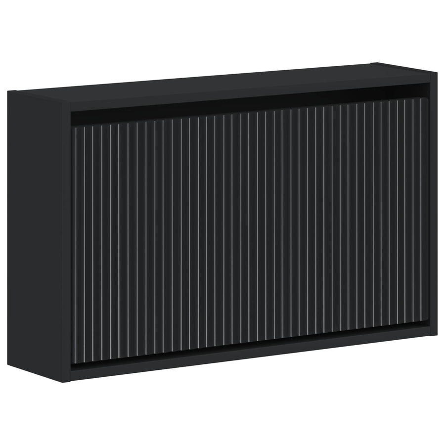Wandgemonteerde Schoenkast ARNHEM 71 x 17 x 43 cm Bewerkt hout