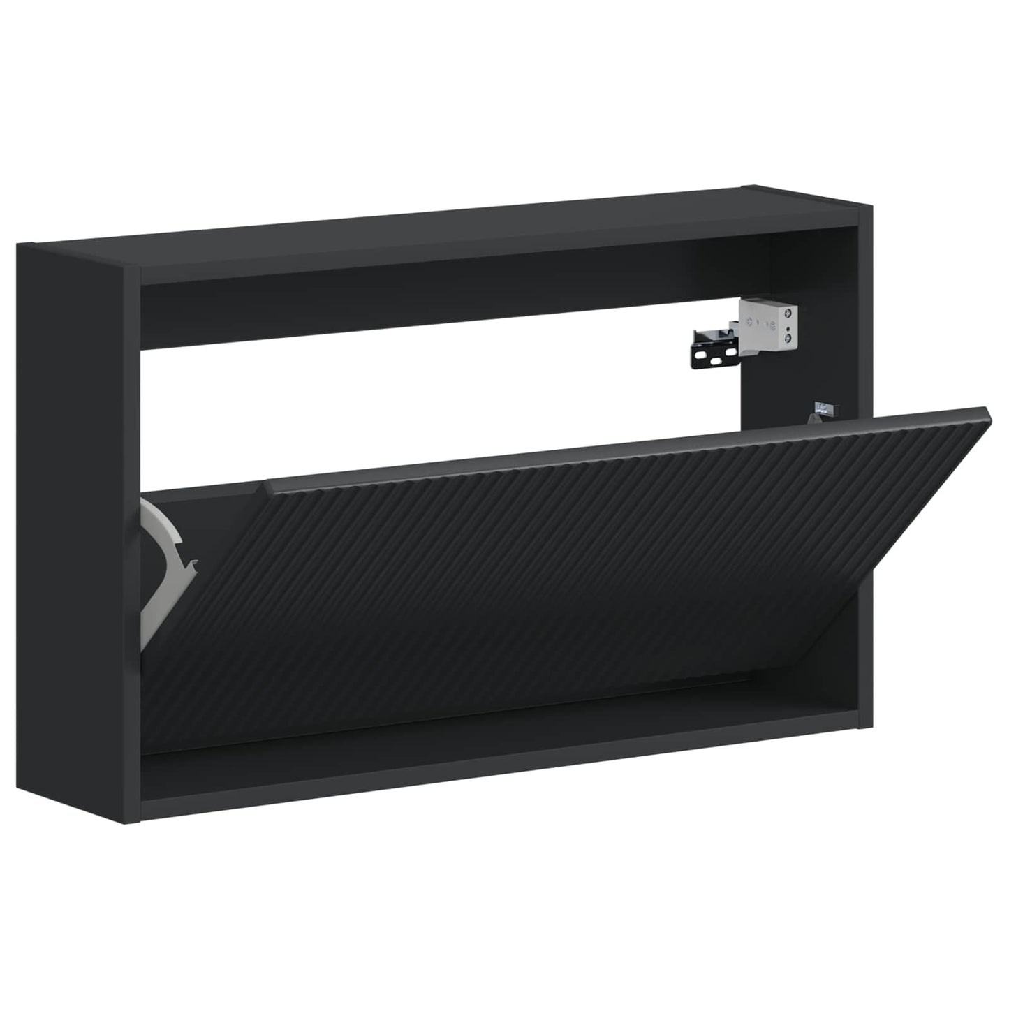 Wandgemonteerde Schoenkast ARNHEM 71 x 17 x 43 cm Bewerkt hout