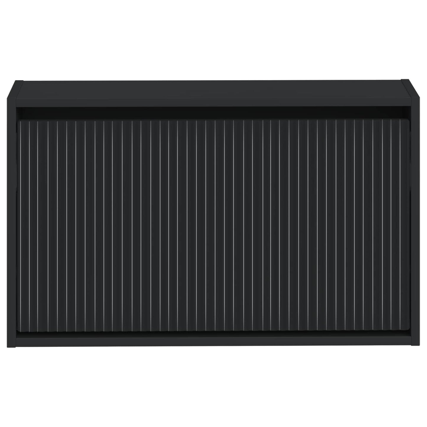 Wandgemonteerde Schoenkast ARNHEM 71 x 17 x 43 cm Bewerkt hout