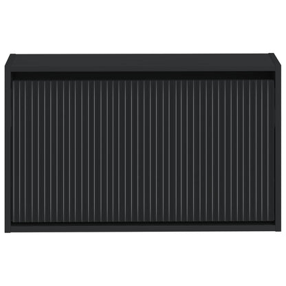 Wandgemonteerde Schoenkast ARNHEM 71 x 17 x 43 cm Bewerkt hout