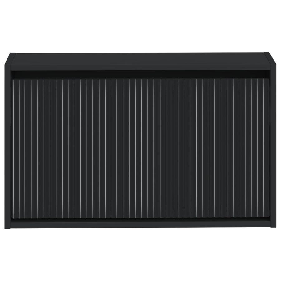 Wandgemonteerde Schoenkast ARNHEM 71 x 17 x 43 cm Bewerkt hout