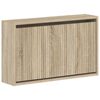 Wandkast schoenen 71x17x43 cm bewerkt hout Sonoma eiken
