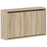 Wandkast schoenen 71x17x43 cm bewerkt hout Sonoma eiken