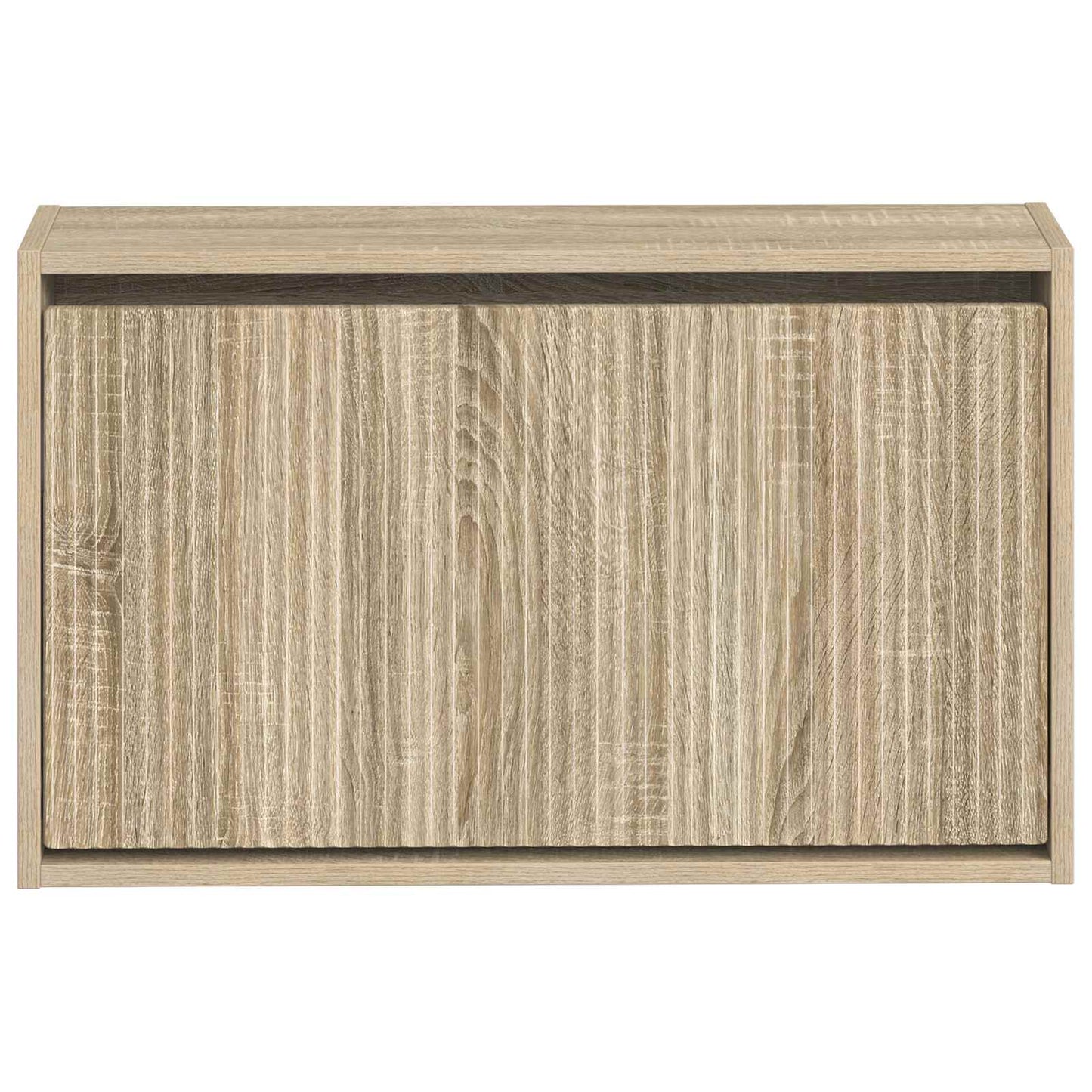 Wandgemonteerde Schoenkast ARNHEM 71 x 17 x 43 cm Bewerkt hout