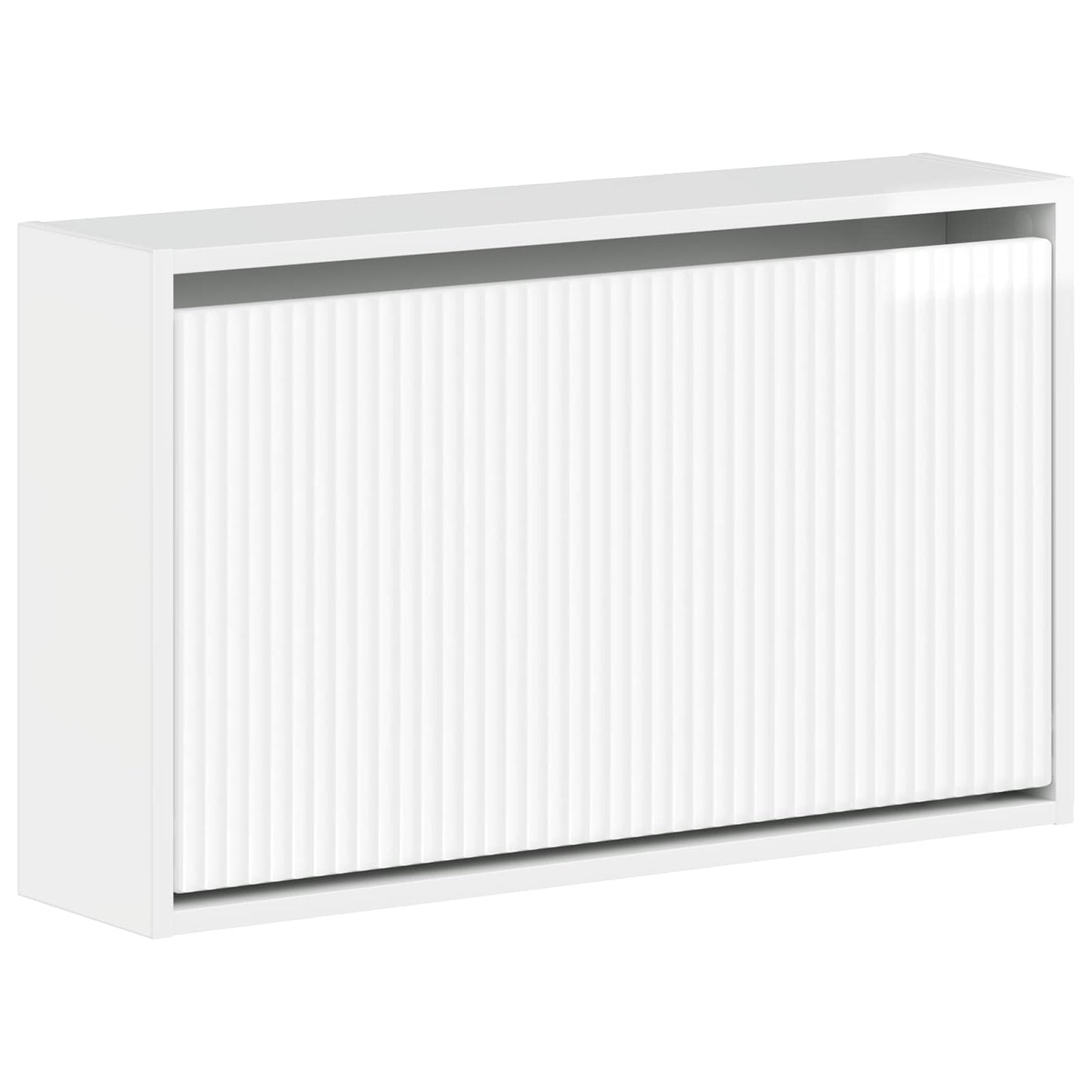 Wandgemonteerde Schoenkast ARNHEM 71 x 17 x 43 cm Bewerkt hout