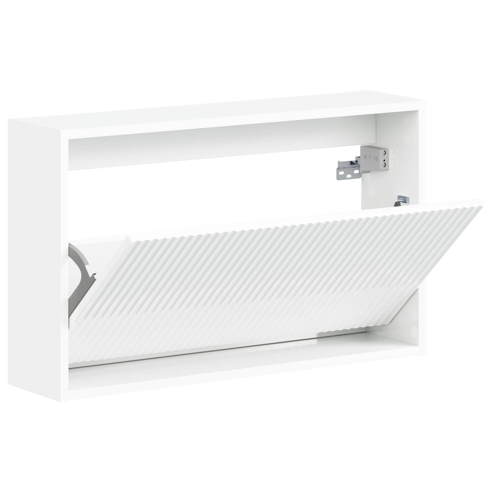 Wandgemonteerde Schoenkast ARNHEM 71 x 17 x 43 cm Bewerkt hout