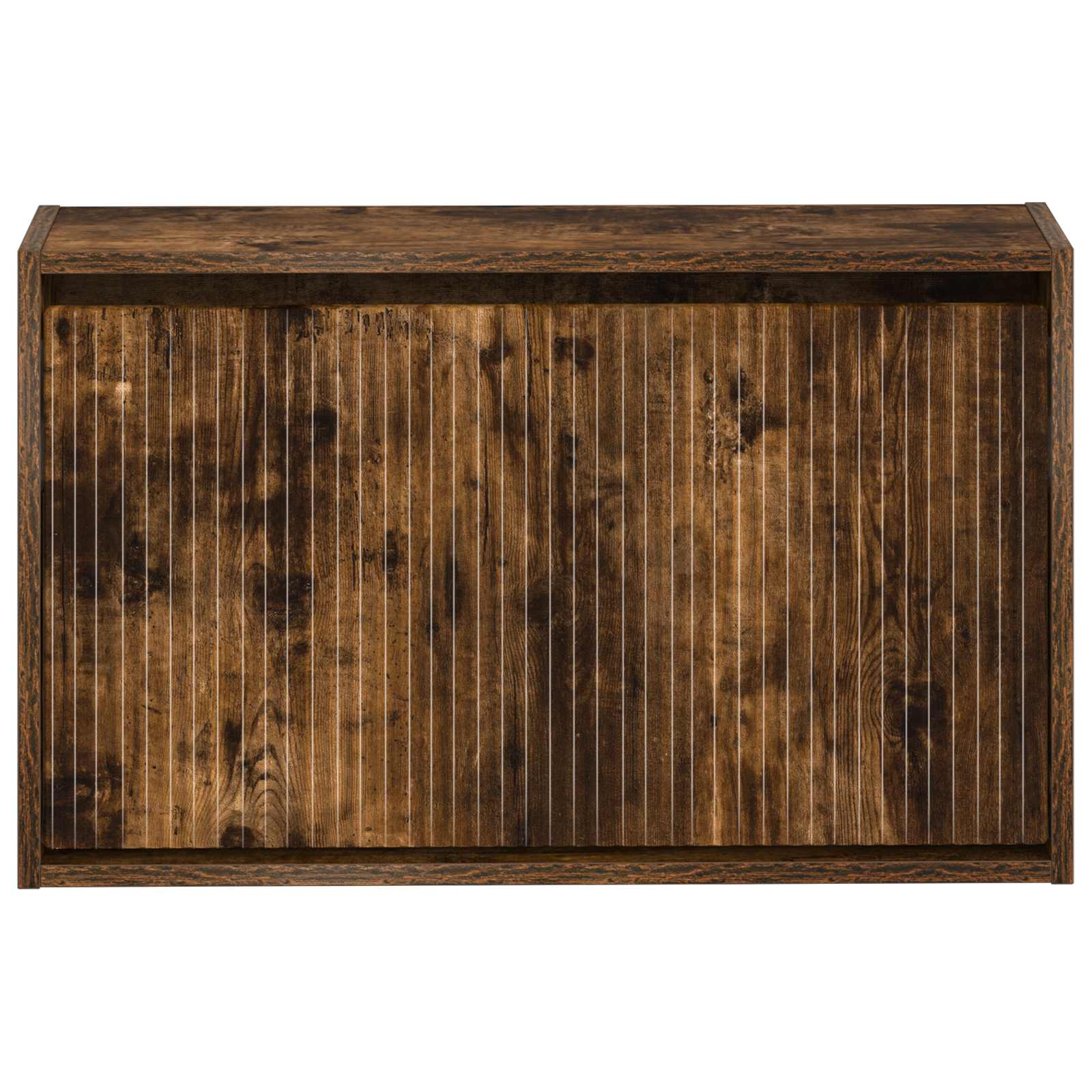 Wandgemonteerde Schoenkast ARNHEM 71 x 17 x 43 cm Bewerkt hout