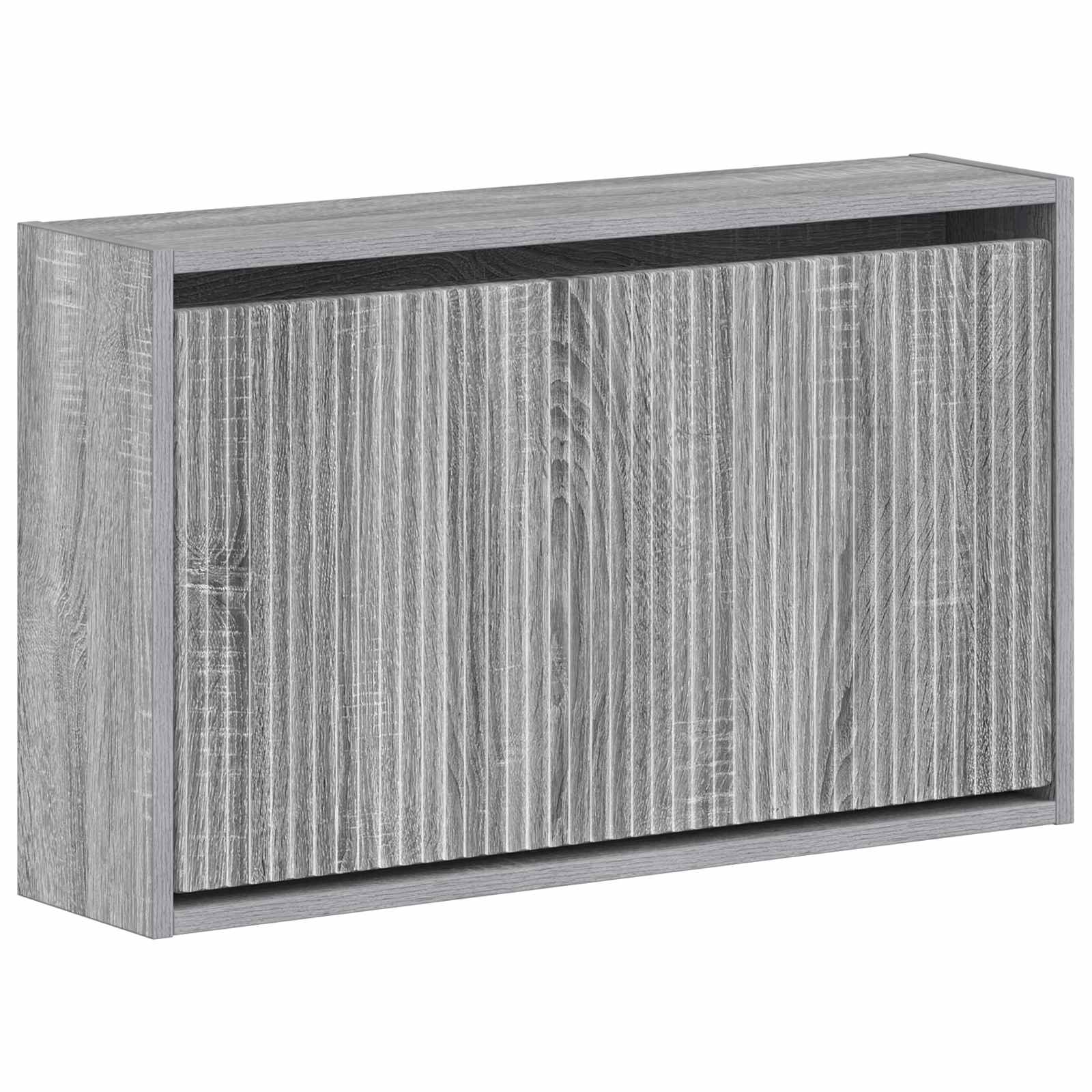 Wandgemonteerde Schoenkast ARNHEM 71 x 17 x 43 cm Bewerkt hout