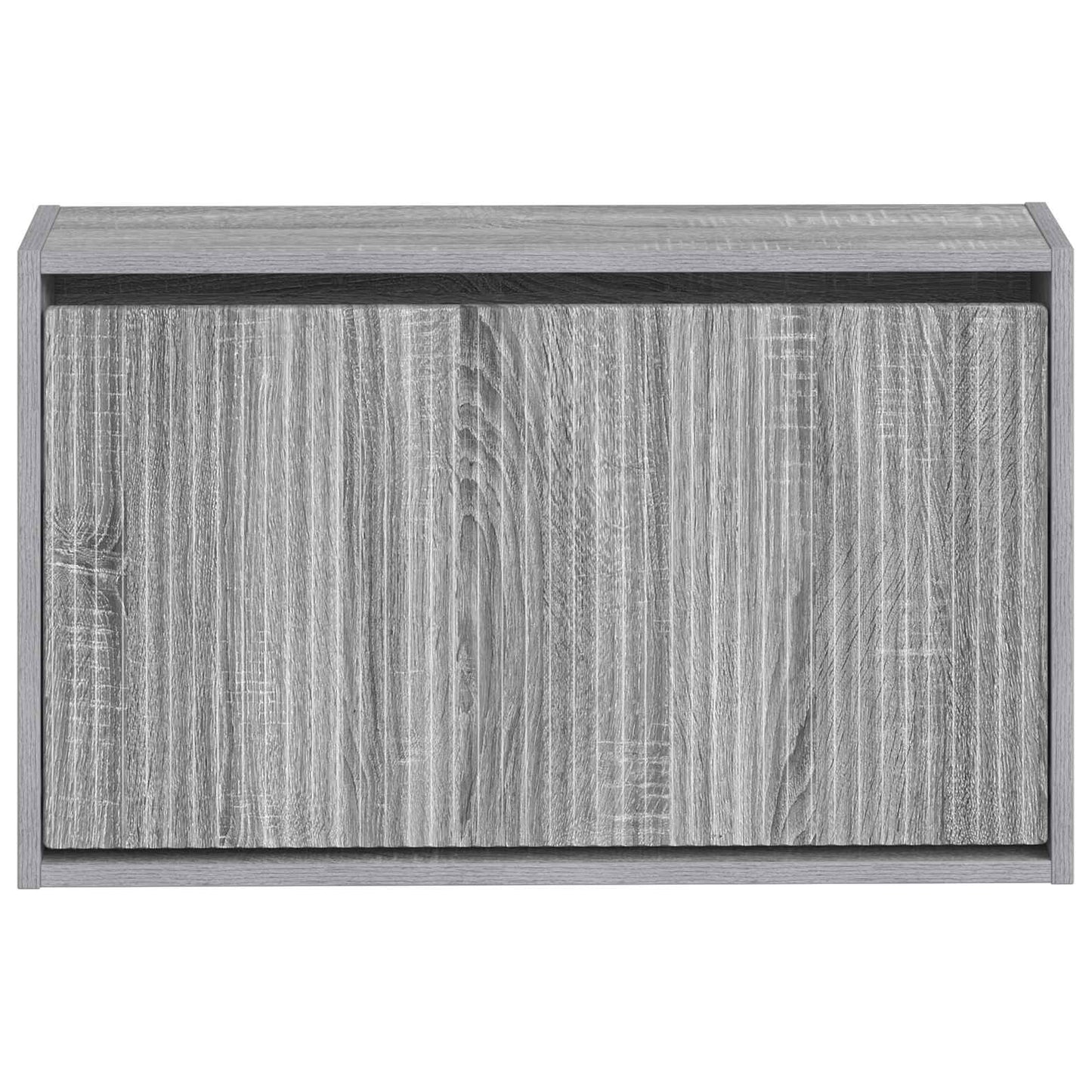 Wandgemonteerde Schoenkast ARNHEM 71 x 17 x 43 cm Bewerkt hout