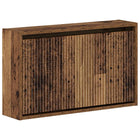 Wandkast schoenen 71x17x43 cm bewerkt hout