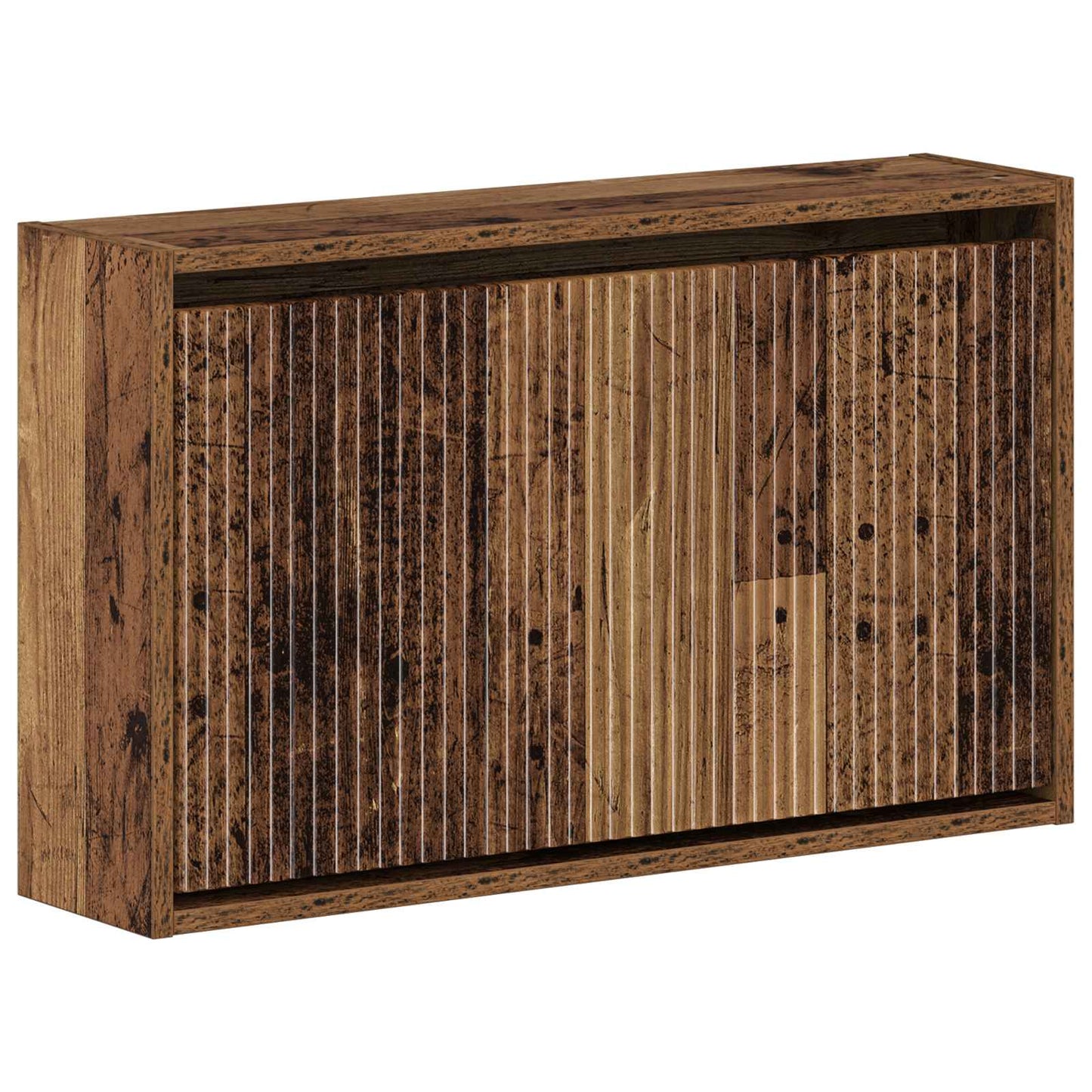 Wandgemonteerde Schoenkast ARNHEM 71 x 17 x 43 cm Bewerkt hout