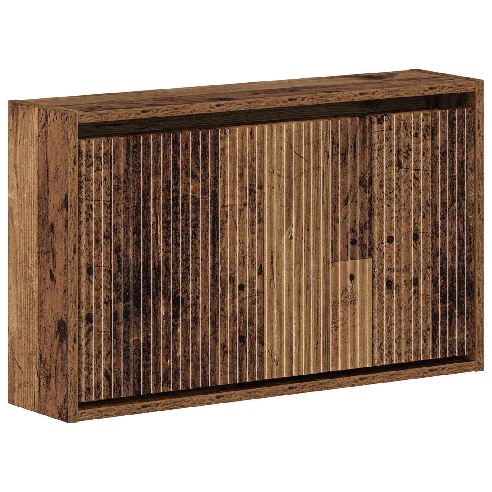 Wandgemonteerde Schoenkast ARNHEM 71 x 17 x 43 cm Bewerkt hout