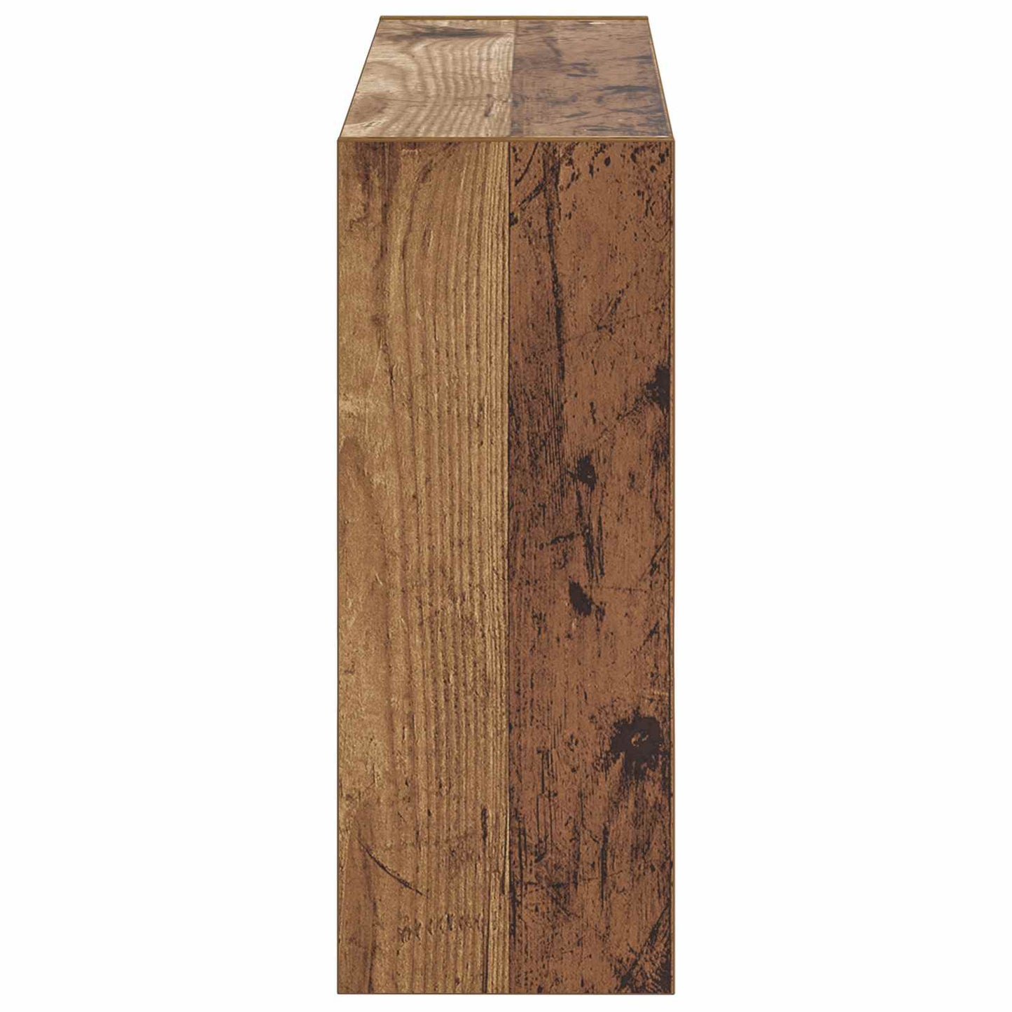 Wandgemonteerde Schoenkast ARNHEM 71 x 17 x 43 cm Bewerkt hout