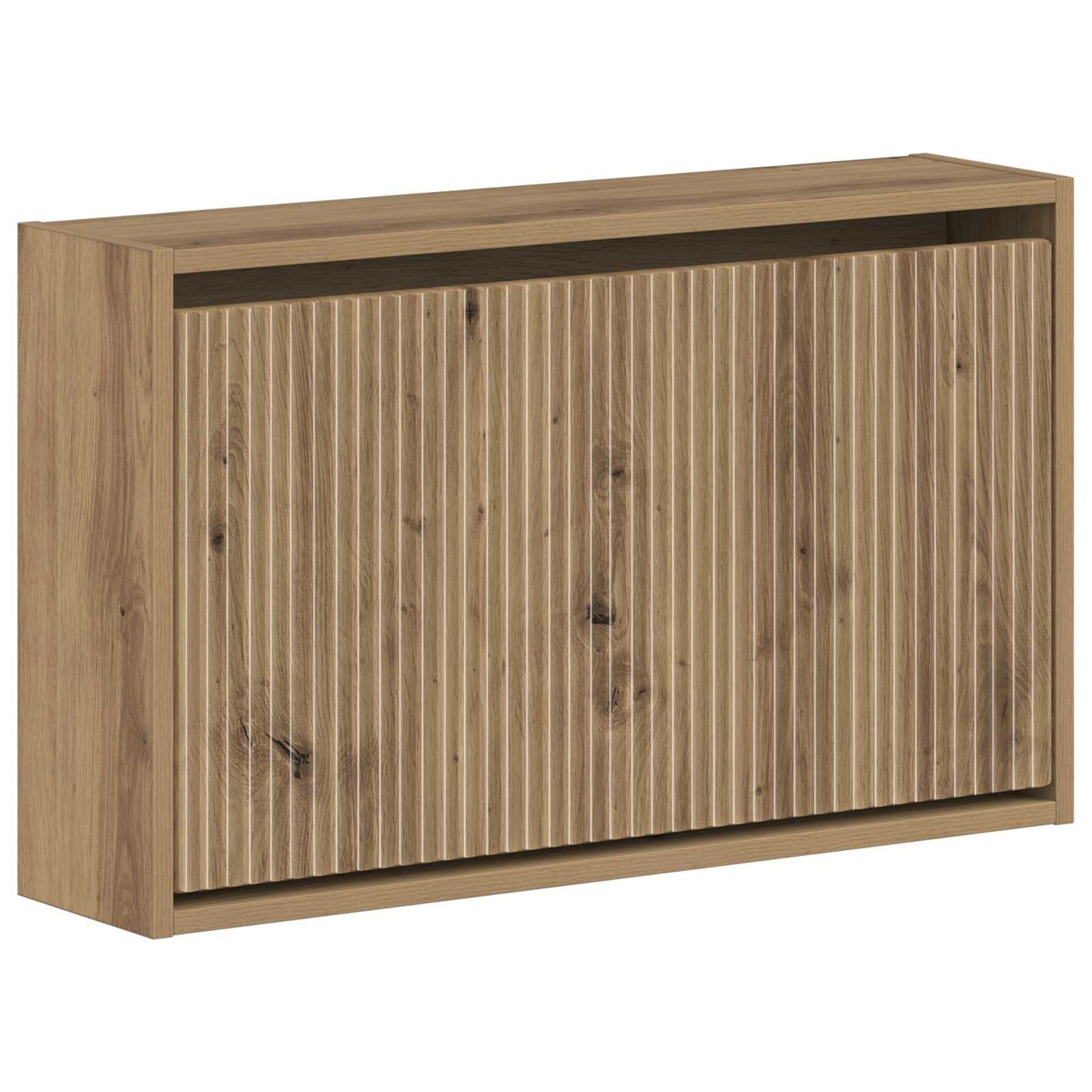 Wandgemonteerde Schoenkast ARNHEM 71 x 17 x 43 cm Bewerkt hout