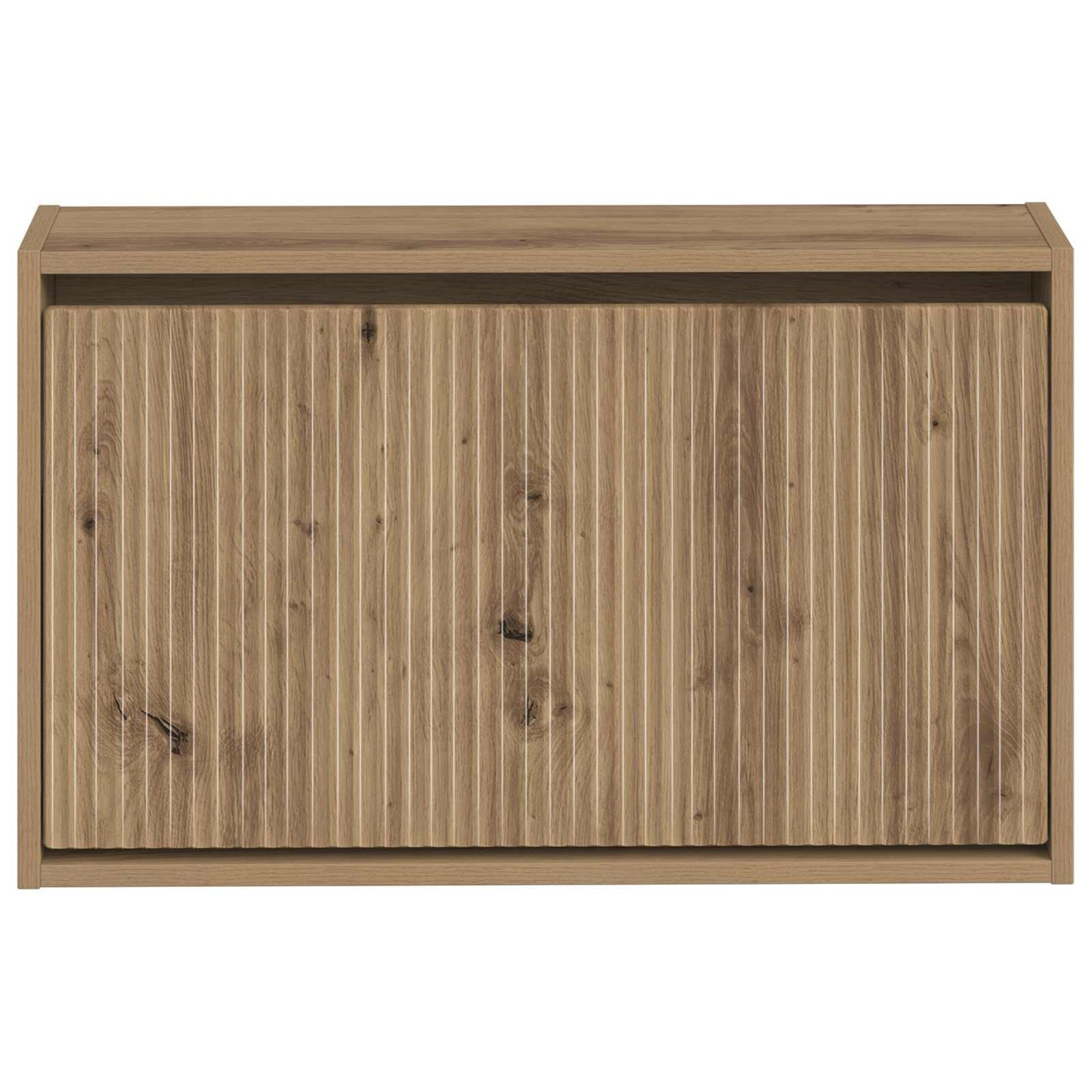 Wandgemonteerde Schoenkast ARNHEM 71 x 17 x 43 cm Bewerkt hout