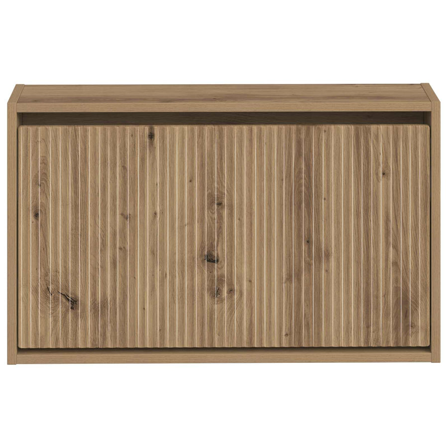 Wandgemonteerde Schoenkast ARNHEM 71 x 17 x 43 cm Bewerkt hout
