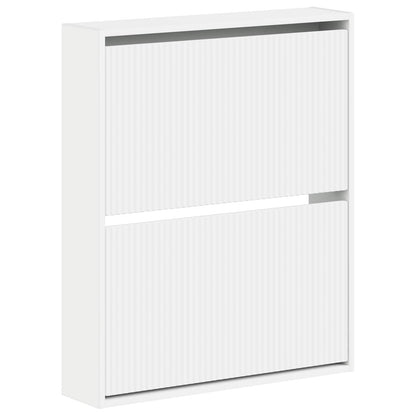 Wandgemonteerde Schoenkast ARNHEM 71 x 17 x 86 cm Bewerkt hout