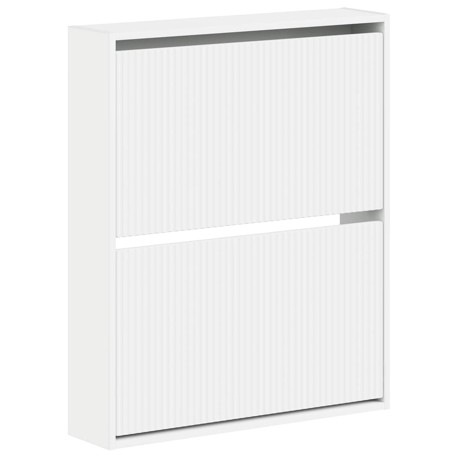 Wandgemonteerde Schoenkast ARNHEM 71 x 17 x 86 cm Bewerkt hout