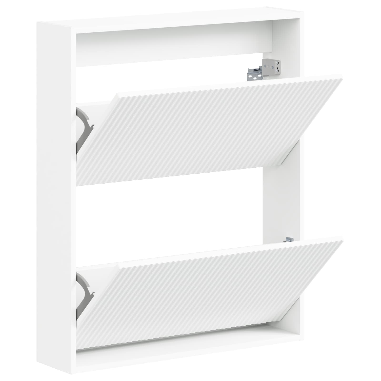 Wandgemonteerde Schoenkast ARNHEM 71 x 17 x 86 cm Bewerkt hout
