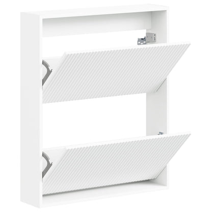 Wandgemonteerde Schoenkast ARNHEM 71 x 17 x 86 cm Bewerkt hout