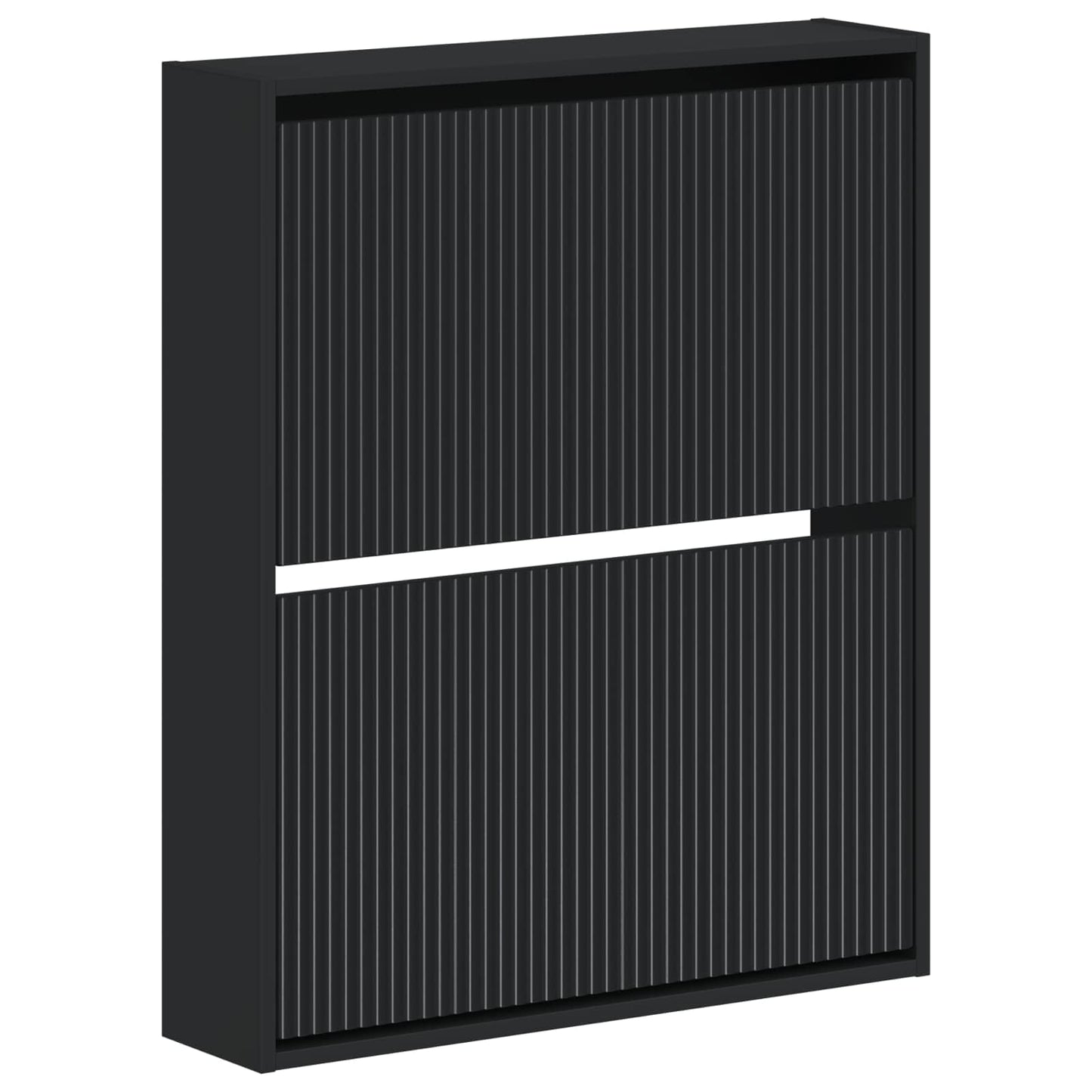 Wandgemonteerde Schoenkast ARNHEM 71 x 17 x 86 cm Bewerkt hout