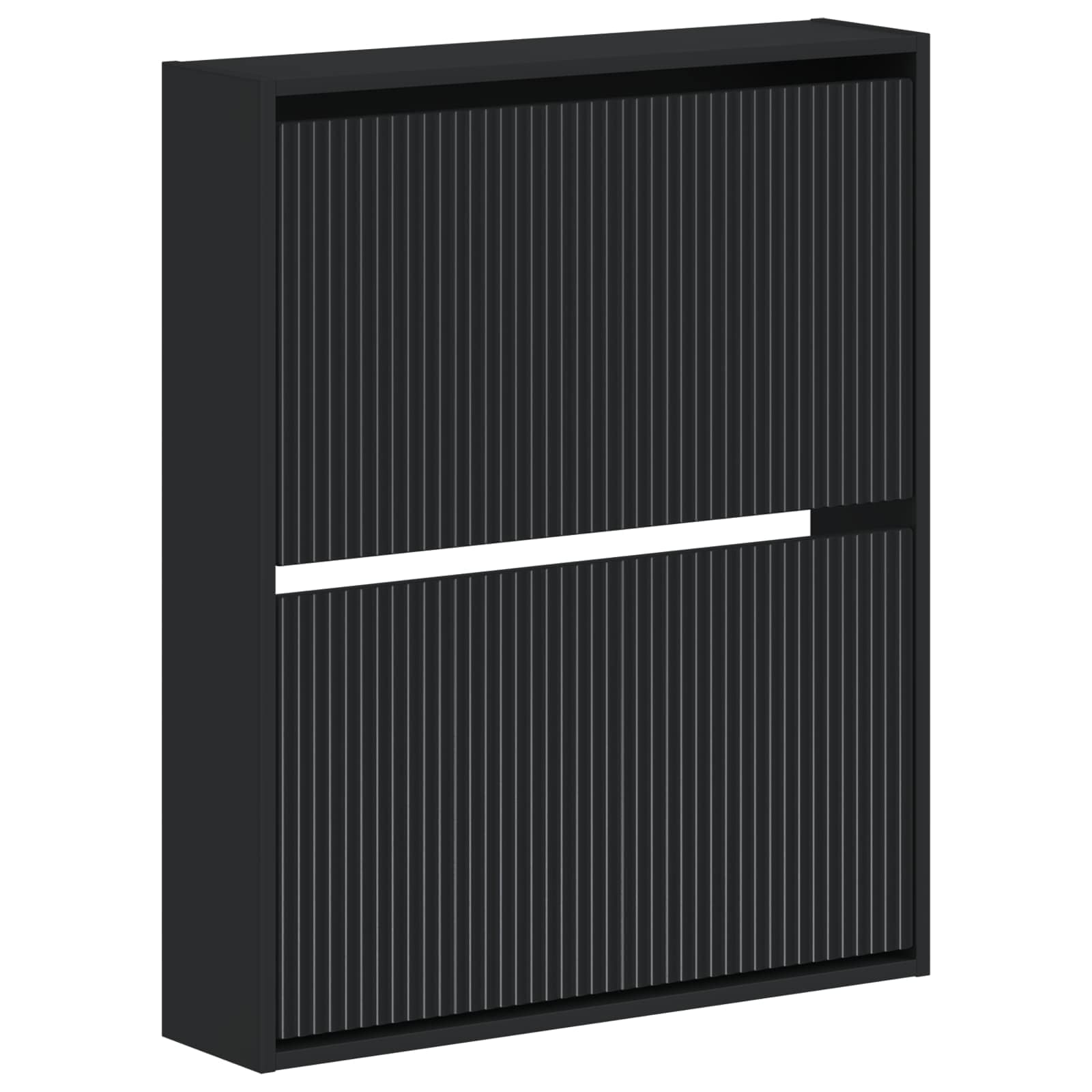 Wandgemonteerde Schoenkast ARNHEM 71 x 17 x 86 cm Bewerkt hout