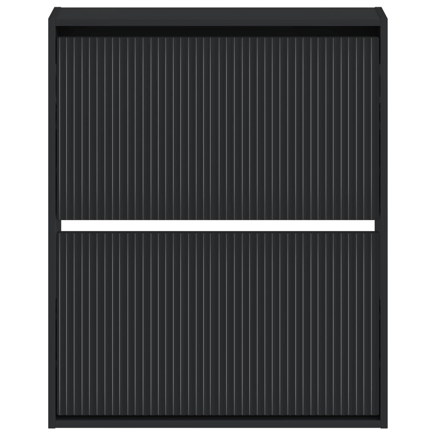Wandgemonteerde Schoenkast ARNHEM 71 x 17 x 86 cm Bewerkt hout
