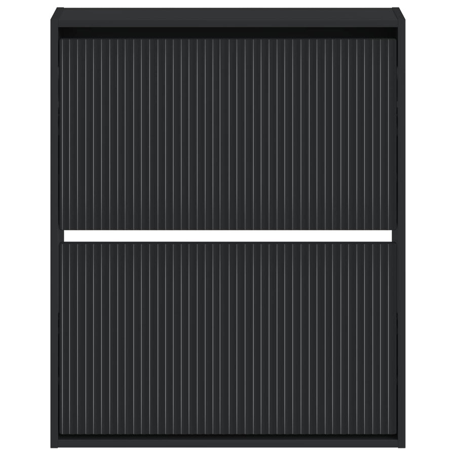 Wandgemonteerde Schoenkast ARNHEM 71 x 17 x 86 cm Bewerkt hout