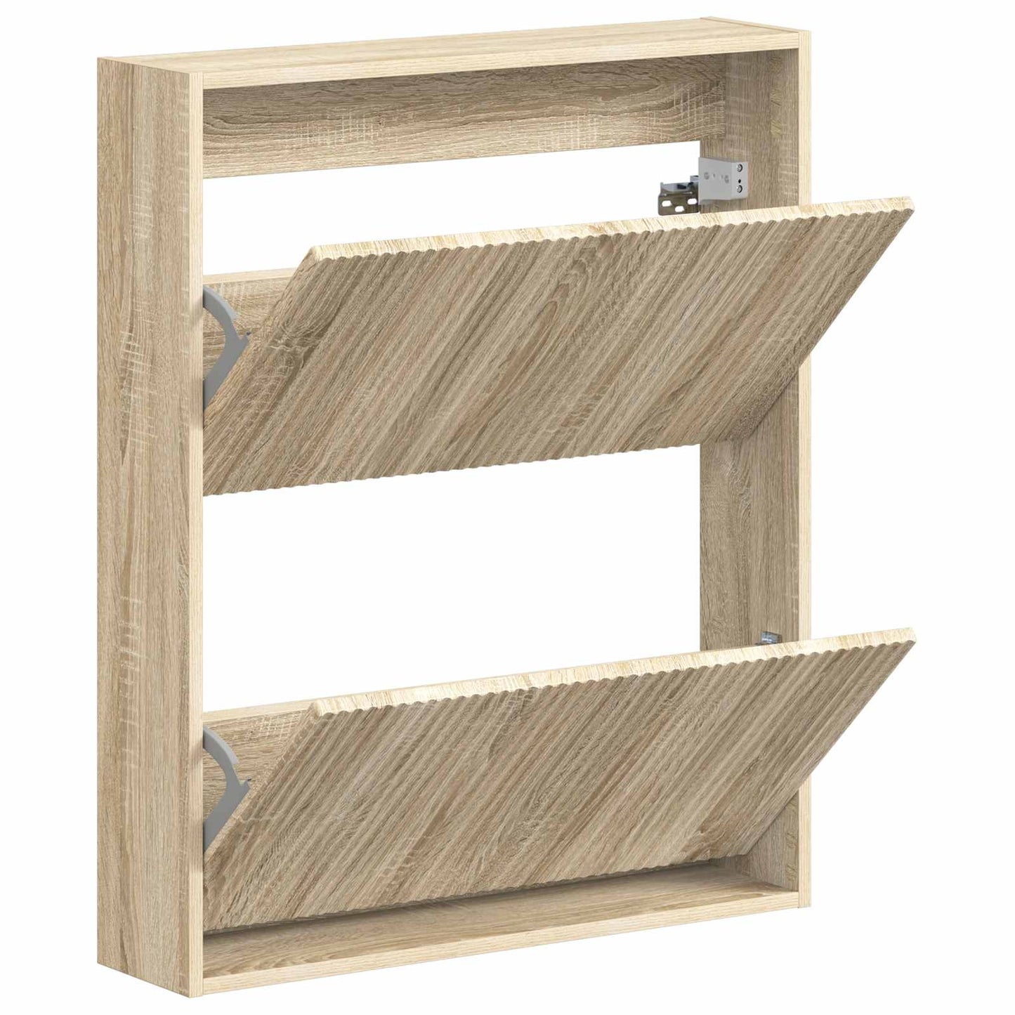 Wandgemonteerde Schoenkast ARNHEM 71 x 17 x 86 cm Bewerkt hout