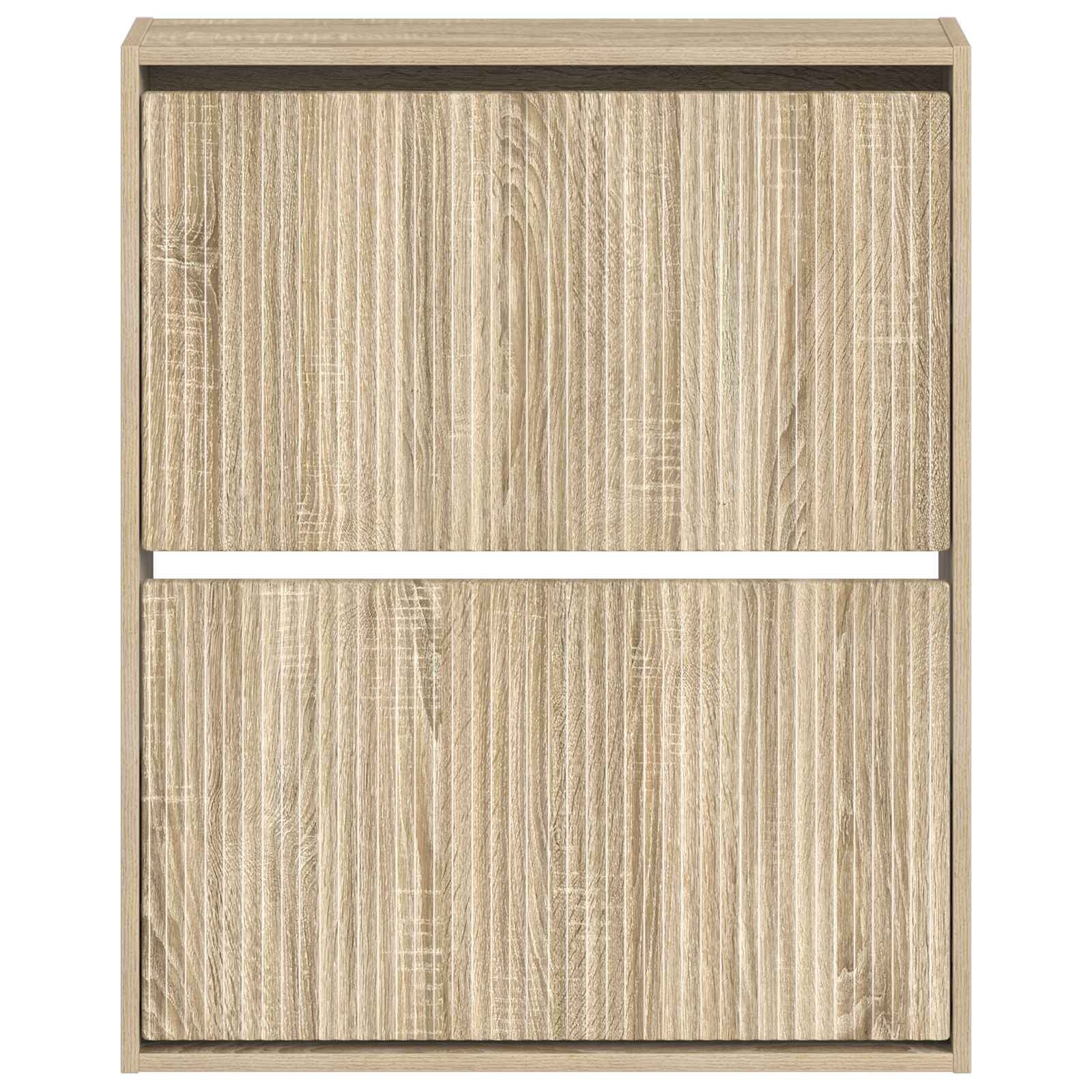 Wandgemonteerde Schoenkast ARNHEM 71 x 17 x 86 cm Bewerkt hout