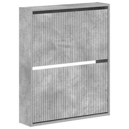 Wandgemonteerde Schoenkast ARNHEM 71 x 17 x 86 cm Bewerkt hout