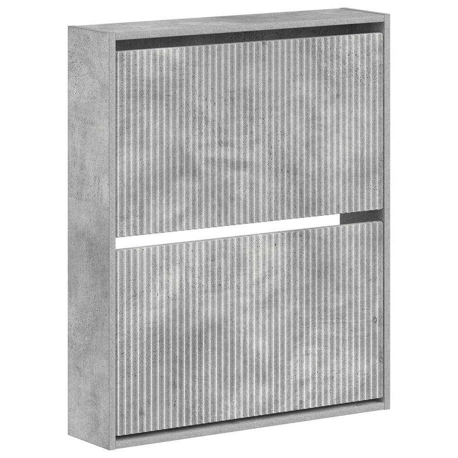 Wandgemonteerde Schoenkast ARNHEM 71 x 17 x 86 cm Bewerkt hout