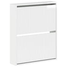 Wandgemonteerde Schoenkast ARNHEM 71 x 17 x 86 cm Bewerkt hout