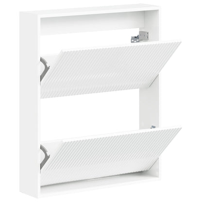 Wandgemonteerde Schoenkast ARNHEM 71 x 17 x 86 cm Bewerkt hout