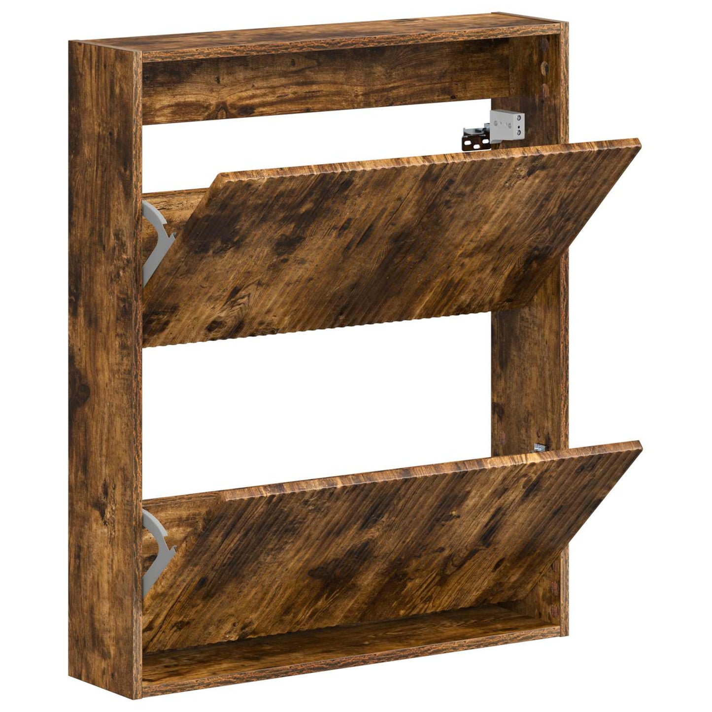 Wandgemonteerde Schoenkast ARNHEM 71 x 17 x 86 cm Bewerkt hout