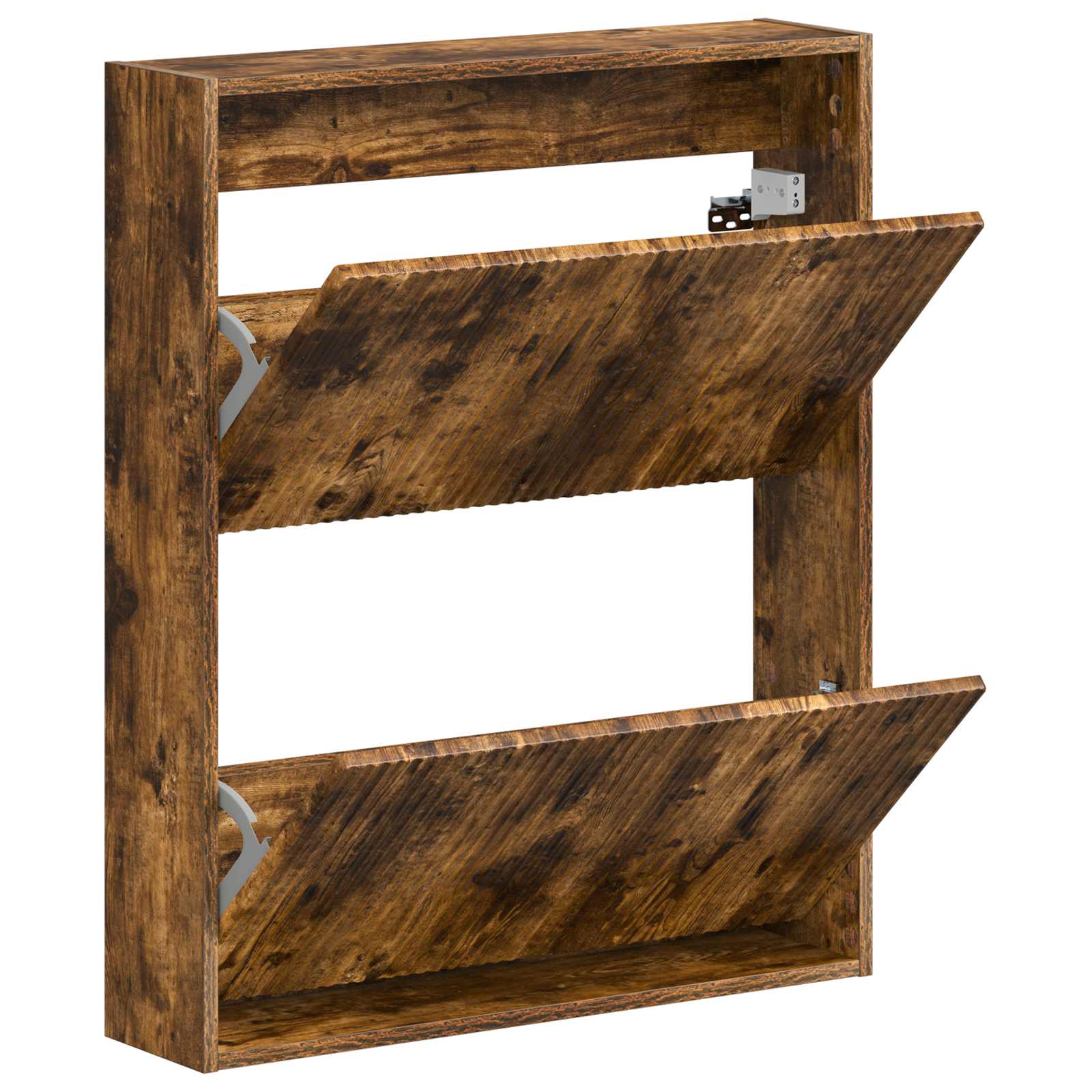 Wandgemonteerde Schoenkast ARNHEM 71 x 17 x 86 cm Bewerkt hout