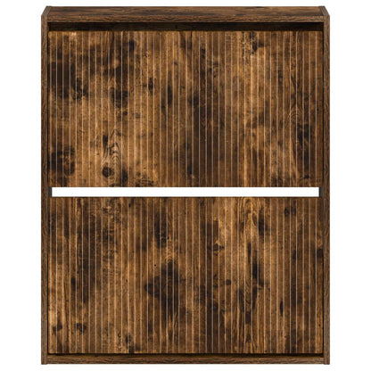Wandgemonteerde Schoenkast ARNHEM 71 x 17 x 86 cm Bewerkt hout