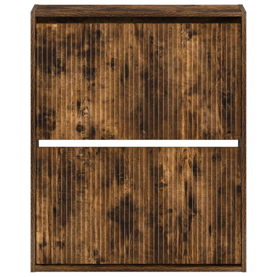 Wandgemonteerde Schoenkast ARNHEM 71 x 17 x 86 cm Bewerkt hout